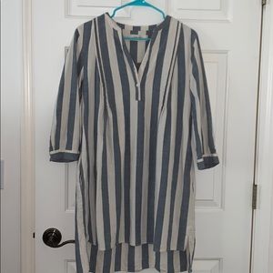 Blue Striped Dress